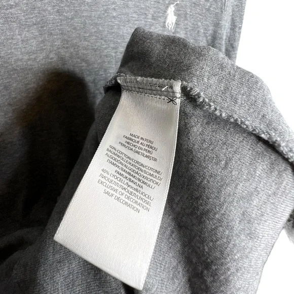 A26 Polo Ralph Lauren Heather Grey Turtleneck Top - Picture 6 of 6
